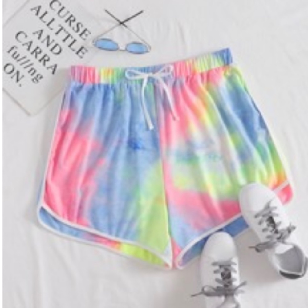 Tie die shorts